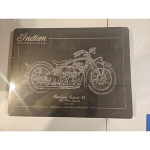 Genuine Indian Motorcycle Scout 45 Wooden Chalk Sign 12X16 2868948